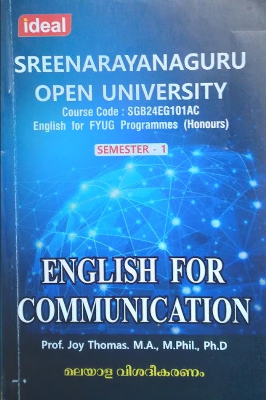 English for Communication Sreenarayanaguru Open University